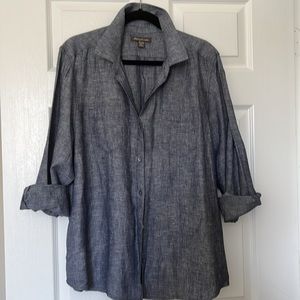 Tommy Bahama Women’s Linen Blouse- Size XL